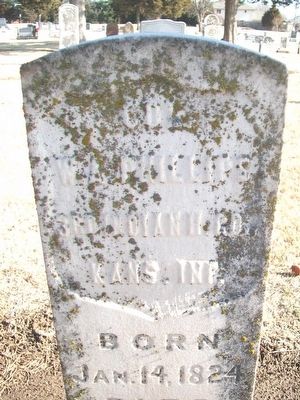 Col. William A. Phillips Grave Marker image. Click for full size.