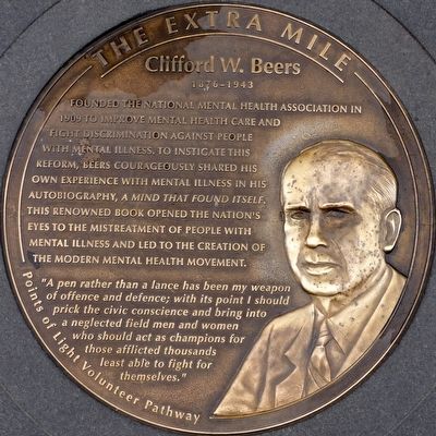 Clifford W. Beers 1876 - 1943 Marker image. Click for full size.