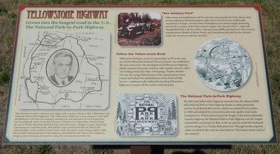 Yellowstone Highway Marker image. Click for full size.