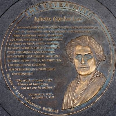 Juliette Gordon Low Marker. Click for full size. Juliette Gordon Low Marker image. Click for full size.