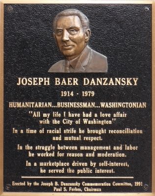 Joseph Baer Danzansky Marker image. Click for full size.
