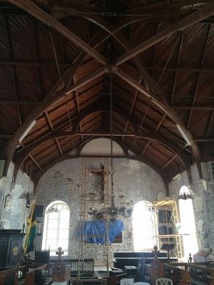 St. Peter's Church interior, under restoration. image. Click for full size.