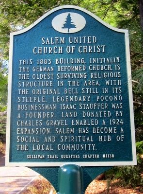 Salem United Church of Christ Marker image. Click for full size.
