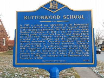 Buttonwood School Marker image. Click for full size.