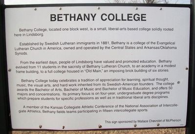 Bethany College Marker. Click for full size. Bethany College Marker image. Click for full size.