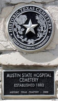 Austin State Hospital Cemetery Marker image. Click for full size.
