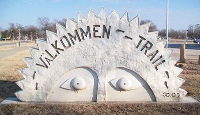 The V�lkommen Trail Sign image. Click for full size.