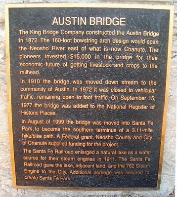 Austin Bridge Marker image. Click for full size.