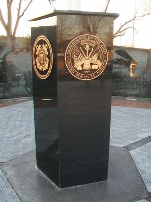 Chanute Area Veterans Memorial Flag Pole Base image. Click for full size.