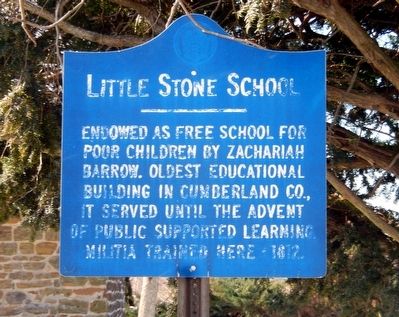 Little Stone School Marker image. Click for full size.