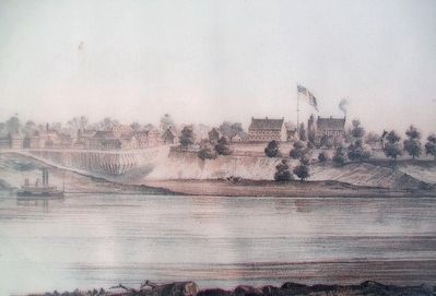 Fort Smith Illustration on Marker. Click for full size. Fort Smith Illustration on Marker image. Click for full size.