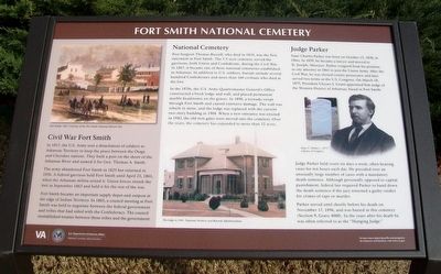 Fort Smith National Cemetery Marker image. Click for full size.