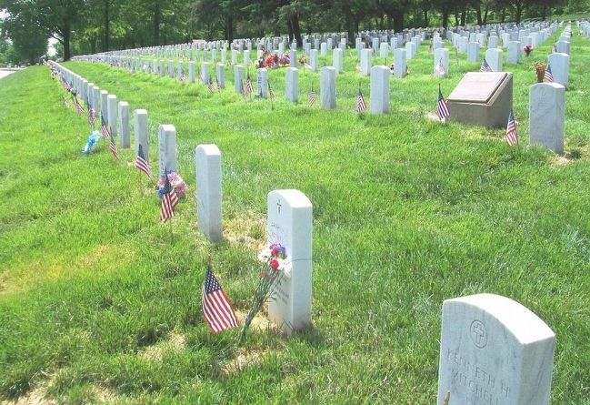 Fort Leavenworth National Cemetery. Click for full size. Fort Leavenworth National Cemetery image. Click for full size.