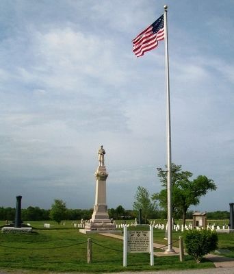 Soldiers Lot in Baxter Springs Cemetery, Baxter Springs, Kansas. Click for full size. Soldiers Lot in Baxter Springs Cemetery, Baxter Springs, Kansas image. Click for full size.