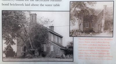 Close up of photographs on the Matthew Jones House Marker image. Click for full size.