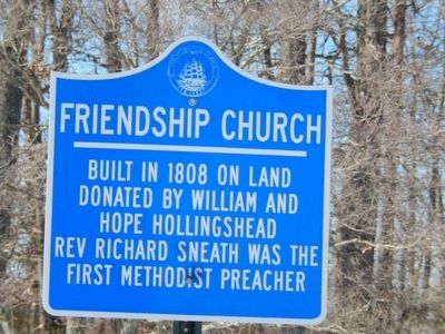 Friendship Church Marker image. Click for full size.