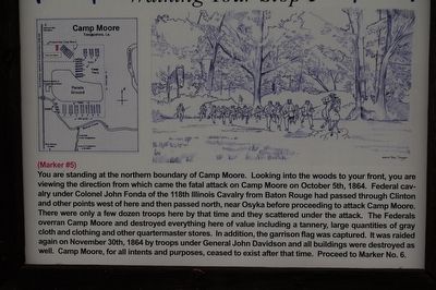 Camp Moore #5 Marker image. Click for full size.
