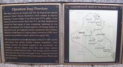 Operation Iraqi Freedom Marker image. Click for full size.