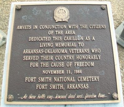 Veterans Memorial Carillon Marker. Click for full size. Veterans Memorial Carillon Marker image. Click for full size.