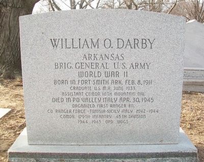 William O. Darby Grave Marker. Click for full size. William O. Darby Grave Marker image. Click for full size.