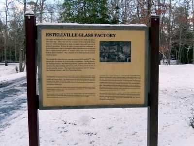 Estellville Glass Factory Marker image. Click for full size.