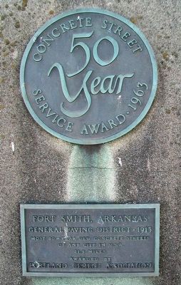 50 Year Concrete Street Service Award  1963 Marker image. Click for full size.