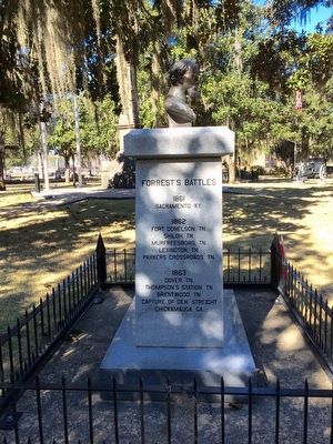 Lt. Gen. Nathan Bedford Forrest Monument (Right Side) image. Click for full size.
