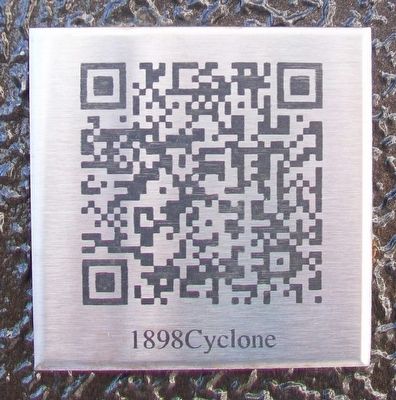 QR Code on Great Cyclone at Fort Smith Marker image. Click for full size.