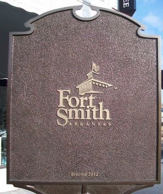 Great Cyclone at Fort Smith Marker (back) image. Click for full size.