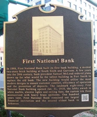 First National Bank Marker. Click for full size. First National Bank Marker image. Click for full size.