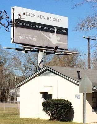 Billboard at entrance to the Industrial complex. image. Click for full size.