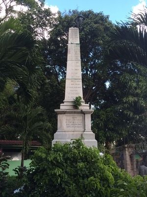 Monument to the Salvadoran Soldiers of 1863 - 1885 Marker. Click for full size. Monument to the Salvadoran Soldiers of 1863 - 1885 Marker image. Click for full size.