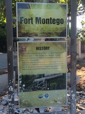 Fort Montego History Marker. Click for full size. Fort Montego History Marker image. Click for full size.