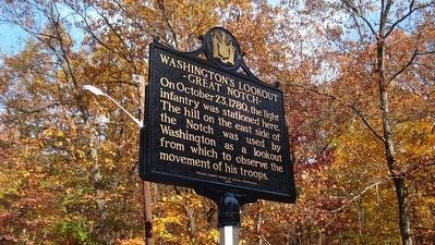 Washingtons Lookout Marker image. Click for full size.