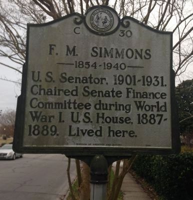 F. M. Simmons Marker image. Click for full size.