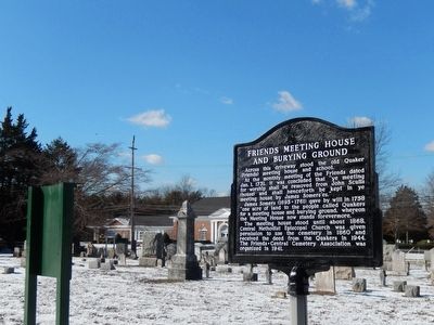 Friends Meeting House and Burying Ground Marker image. Click for full size.