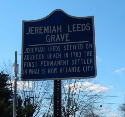 Jeremiah Leeds Grave Marker image. Click for full size.