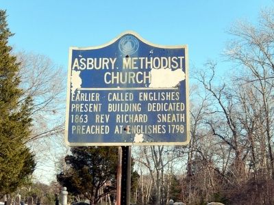 Asbury Methodist Church Marker image. Click for full size.