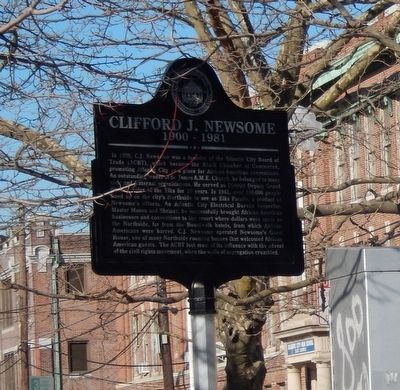 Clifford J. Newsome Marker image. Click for full size.
