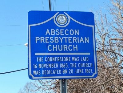 Absecon Presbyterian Church Marker. Click for full size. Absecon Presbyterian Church Marker image. Click for full size.