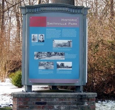 Historic Smithville Park Marker image. Click for full size.