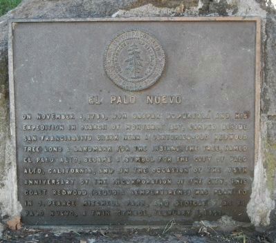 El Palo Nuevo Marker. Click for full size. El Palo Nuevo Marker image. Click for full size.