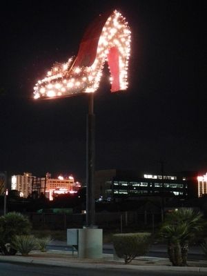 Silver Slipper Neon Sign At the Neon Museum in Las Vegas, Nevada. Click for more information. Silver Slipper Neon Sign At the Neon Museum in Las Vegas, Nevada image. Click for more information.