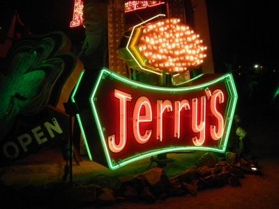 Jerry's Nugget Sign and Marker. Click for full size. Jerry's Nugget Sign and Marker image. Click for full size.