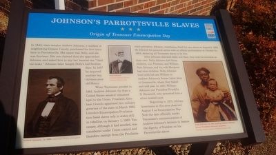 Johnson's Parrottsville Slaves Marker image. Click for full size.
