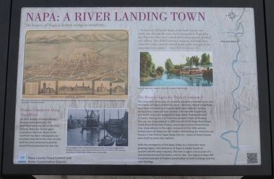 Napa: A River Landing Town Marker image. Click for full size.