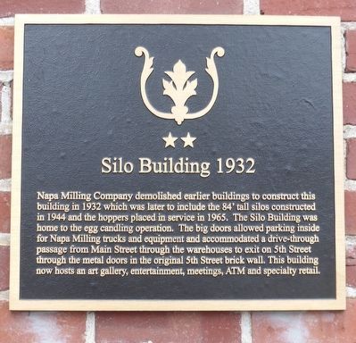 Silo Building 1932 Marker image. Click for full size.