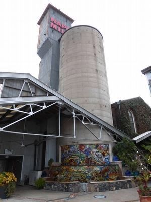 The Silo and Mosaic Fountain at the Napa River Inn image. Click for full size.