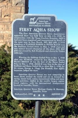 First AQHA Show Marker image. Click for full size.