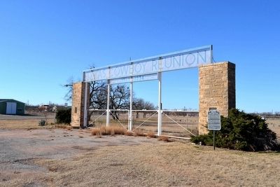 Entrance to Grounds of Texas Cowboy Reunion image. Click for full size.